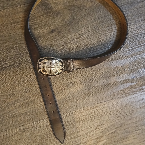 Brighton Heart Soul Love Honor Leather Belt. - Picture 8 of 15